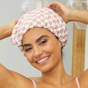 Satin-Lined Flexi Shower Cap